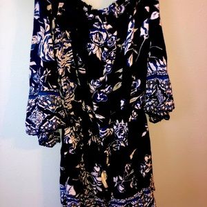 super cute off the shoulder romper! super comfy